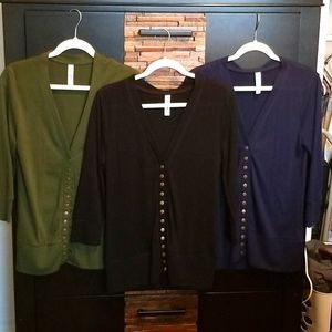 Snap Cardigan lot (3)